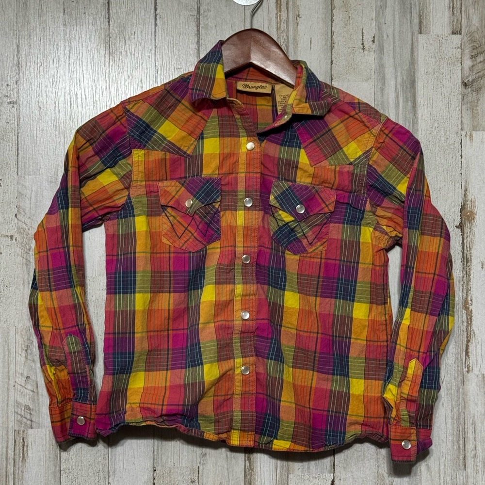 Wrangler Pearl Snap Kids Large‎